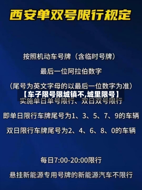 【车子限号限城镇不,城里限号】-第2张图片
