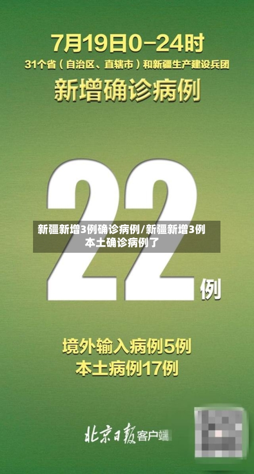 新疆新增3例确诊病例/新疆新增3例本土确诊病例了-第2张图片