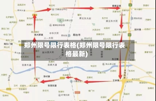 郑州限号限行表格(郑州限号限行表格最新)