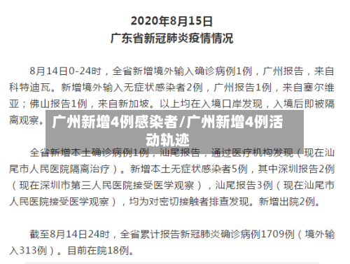 广州新增4例感染者/广州新增4例活动轨迹-第2张图片
