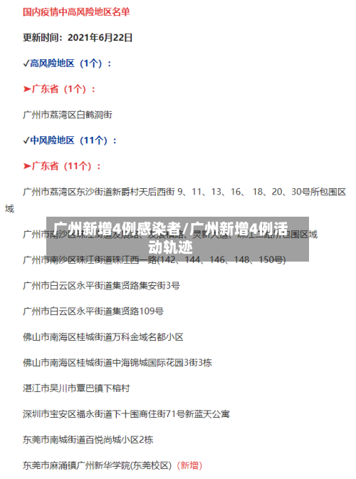 广州新增4例感染者/广州新增4例活动轨迹-第3张图片