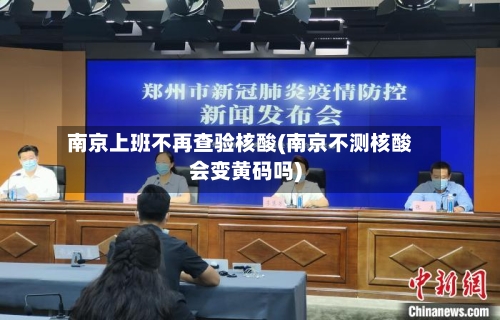 南京上班不再查验核酸(南京不测核酸会变黄码吗)-第3张图片