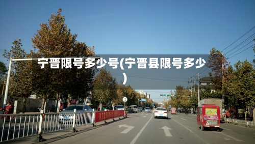 宁晋限号多少号(宁晋县限号多少)-第2张图片