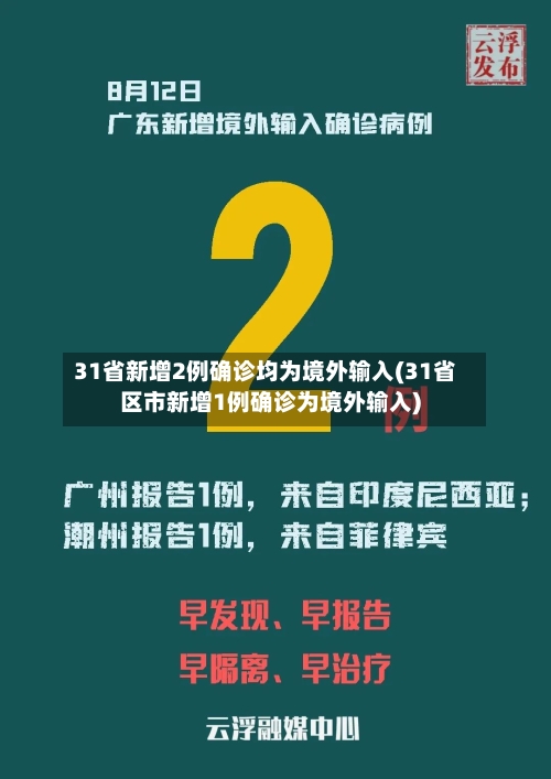 31省新增2例确诊均为境外输入(31省区市新增1例确诊为境外输入)