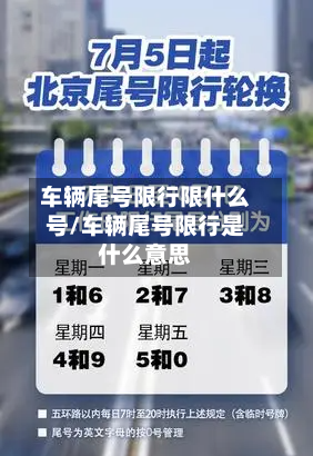 车辆尾号限行限什么号/车辆尾号限行是什么意思-第2张图片