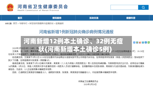 河南新增12例本土确诊、32例无症状(河南新增本土确诊5例)-第2张图片