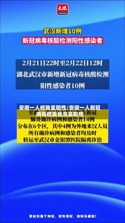 安徽一人核酸呈阳性/安徽一人新冠病毒核酸检测呈阳性