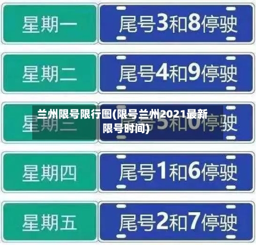 兰州限号限行图(限号兰州2021最新限号时间)-第2张图片