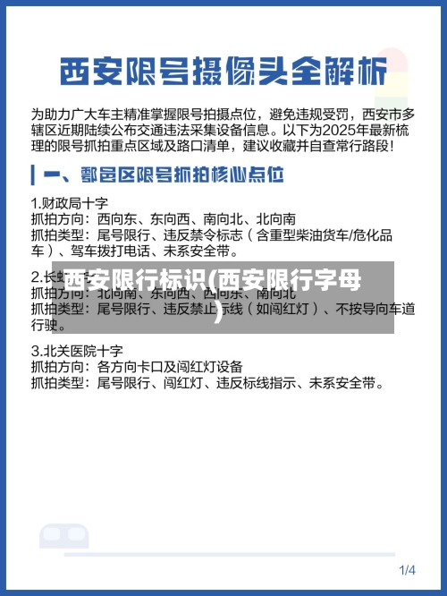 西安限行标识(西安限行字母)