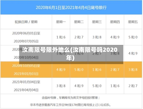 汝南限号限外地么(汝南限号吗2020年)