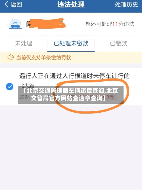 【北京交通管理局车辆违章查询,北京交管局官方网站查违章查询】