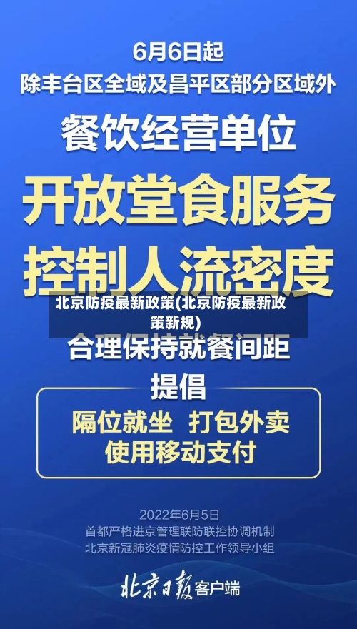 北京防疫最新政策(北京防疫最新政策新规)