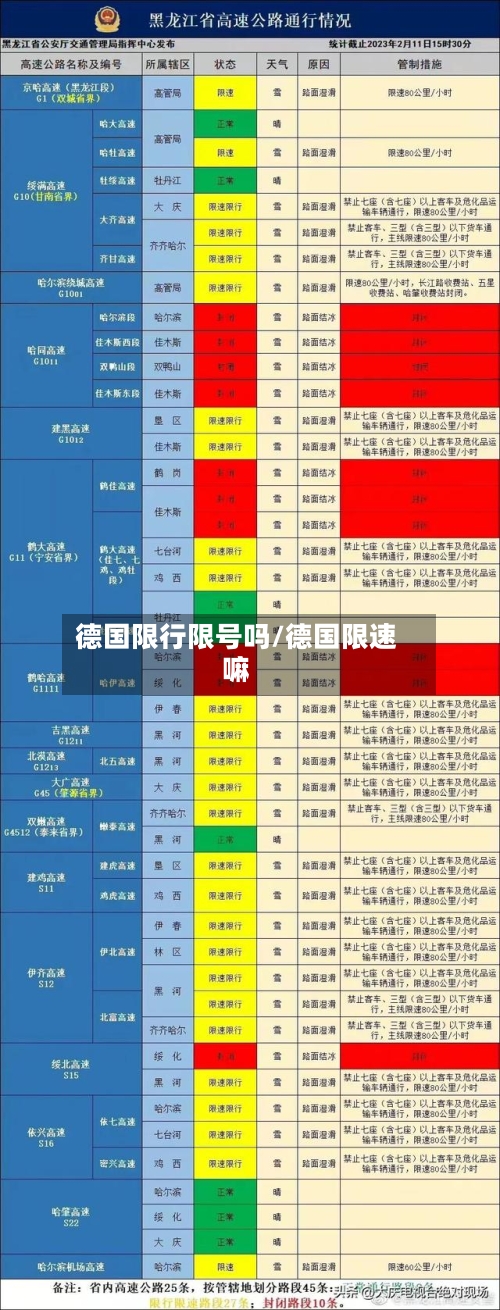 德国限行限号吗/德国限速嘛