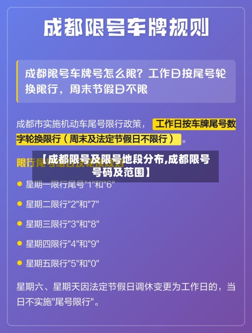 【成都限号及限号地段分布,成都限号号码及范围】-第2张图片