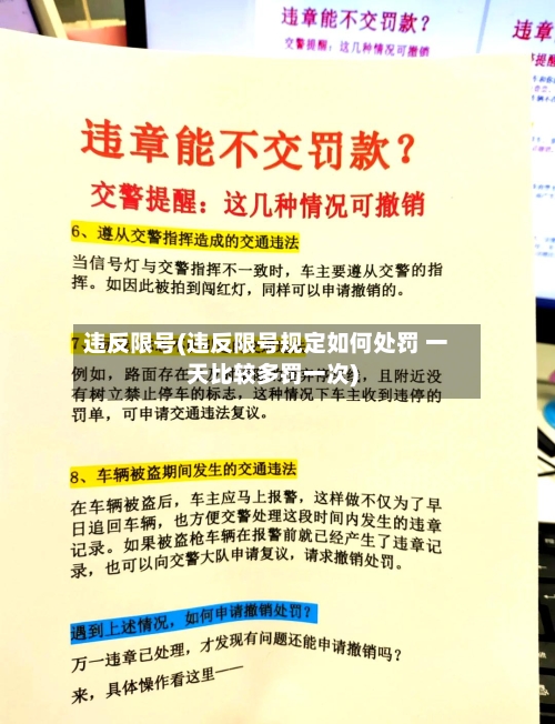 违反限号(违反限号规定如何处罚 一天比较多罚一次)