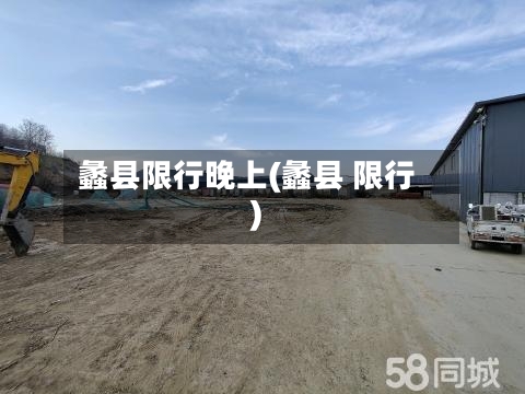 蠡县限行晚上(蠡县 限行)-第3张图片