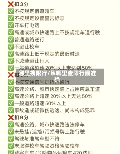 哪里搜限行/从哪里查限行最准确
