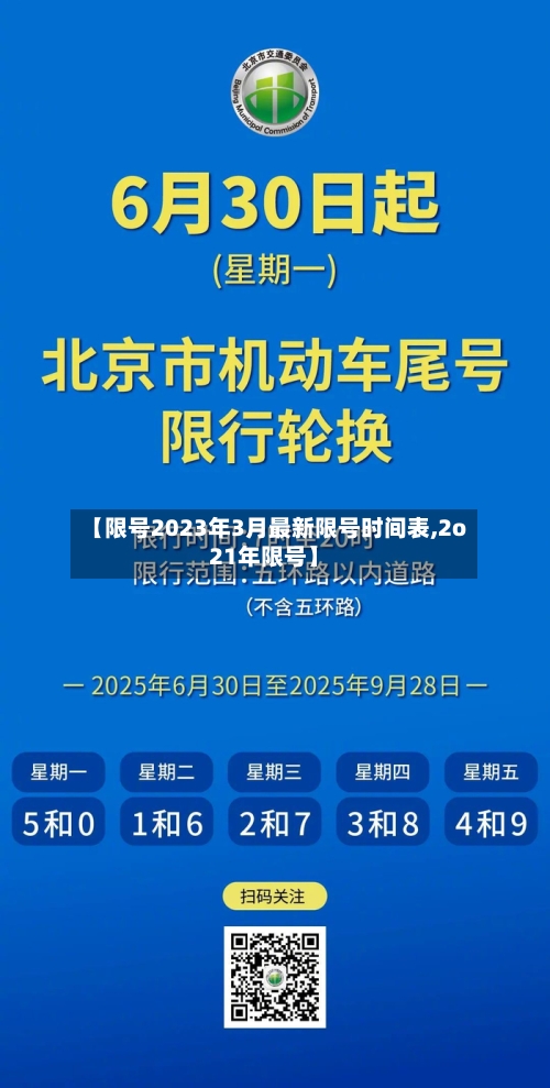 【限号2023年3月最新限号时间表,2o21年限号】-第3张图片