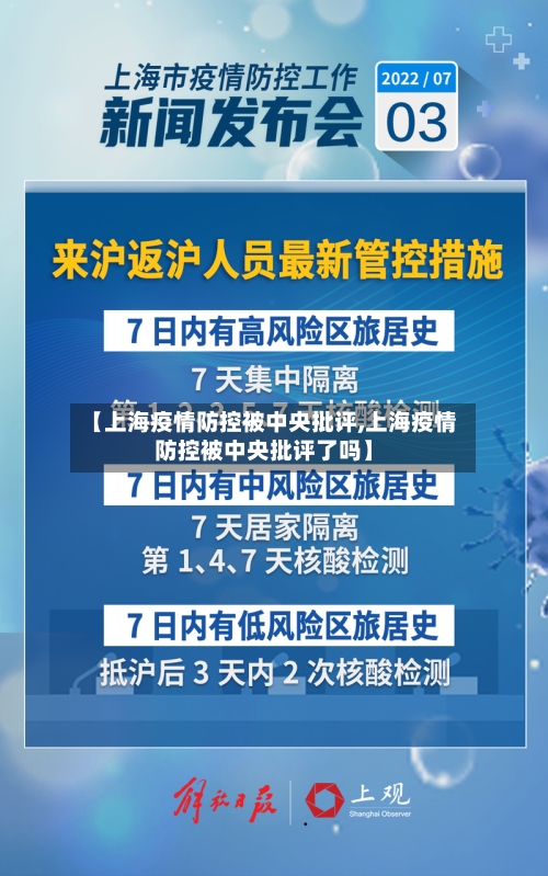 【上海疫情防控被中央批评,上海疫情防控被中央批评了吗】-第3张图片