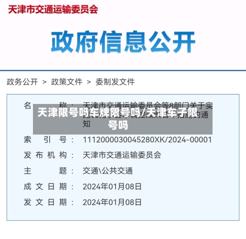 天津限号吗车牌限号吗/天津车子限号吗