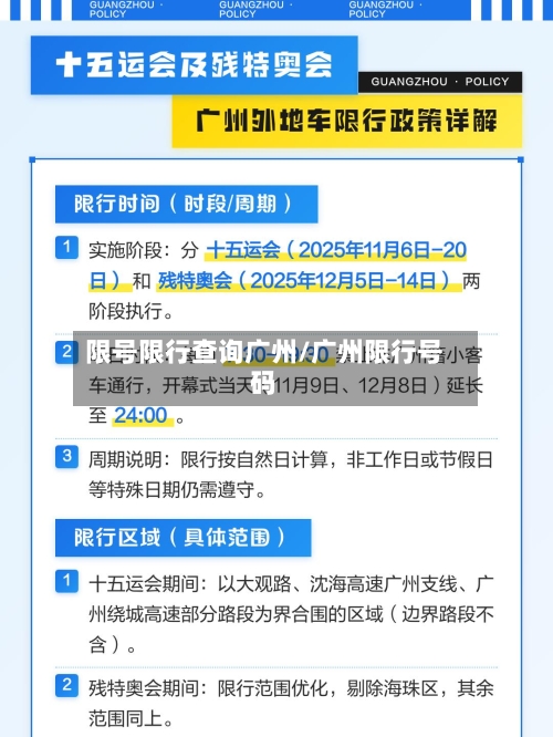 限号限行查询广州/广州限行号码