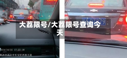 大荔限号/大荔限号查询今天-第3张图片