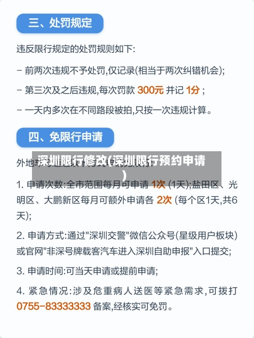 深圳限行修改(深圳限行预约申请)-第3张图片