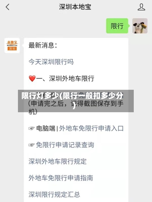 限行灯多少(限行一般扣多少分)-第3张图片