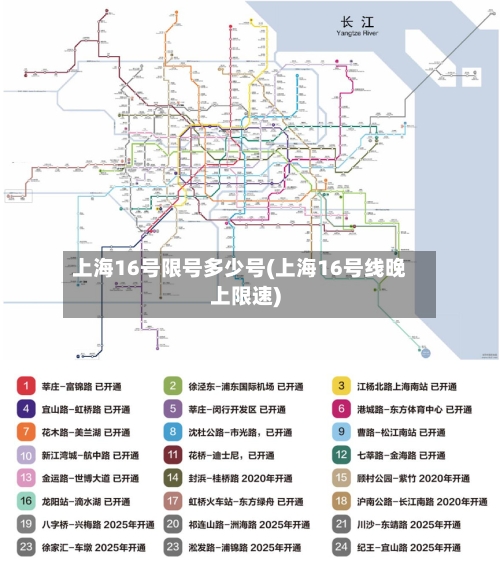 上海16号限号多少号(上海16号线晚上限速)
