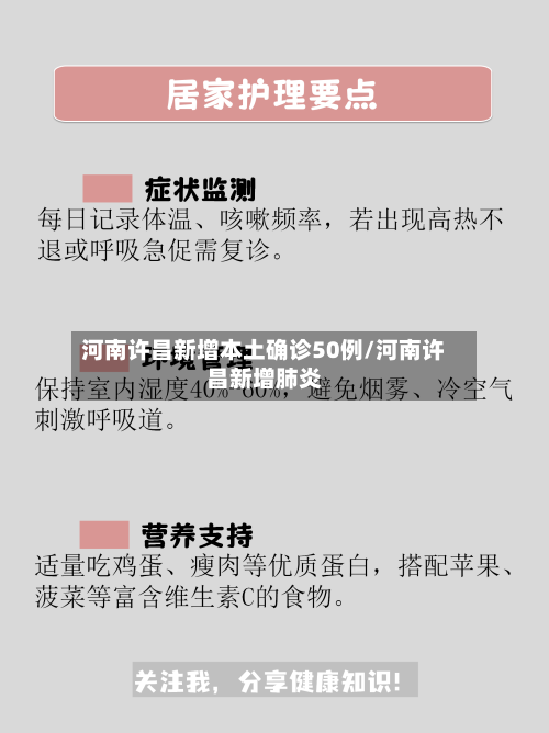 河南许昌新增本土确诊50例/河南许昌新增肺炎