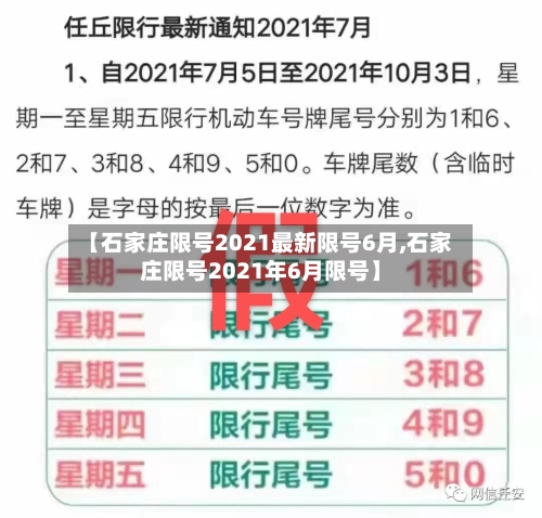 【石家庄限号2021最新限号6月,石家庄限号2021年6月限号】