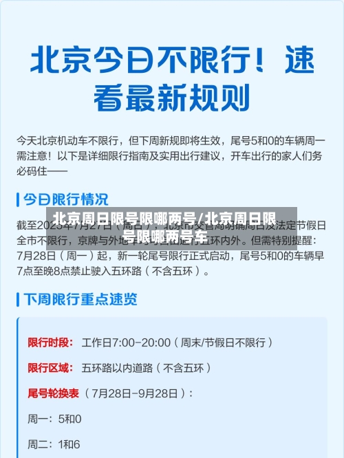 北京周日限号限哪两号/北京周日限号限哪两号车