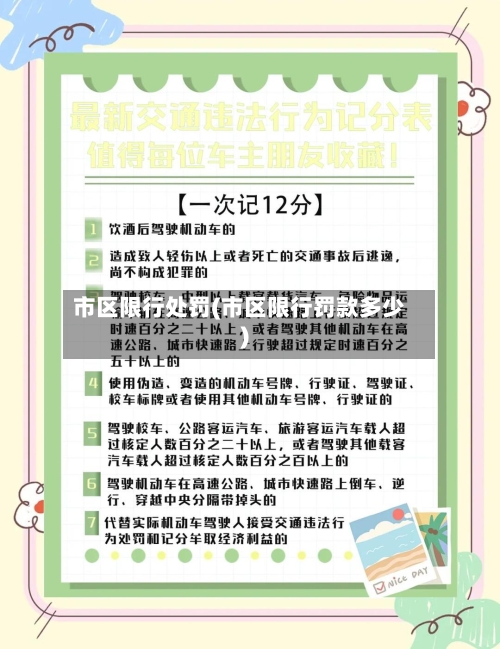 市区限行处罚(市区限行罚款多少)