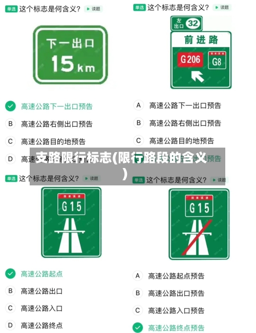 支路限行标志(限行路段的含义)-第2张图片