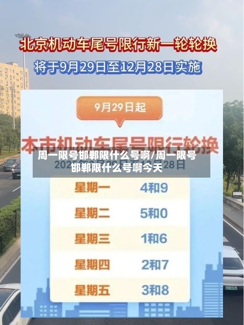 周一限号邯郸限什么号啊/周一限号邯郸限什么号啊今天
