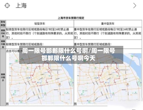 周一限号邯郸限什么号啊/周一限号邯郸限什么号啊今天-第3张图片