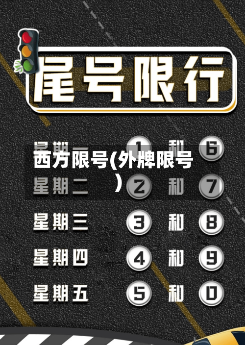 西方限号(外牌限号)-第2张图片