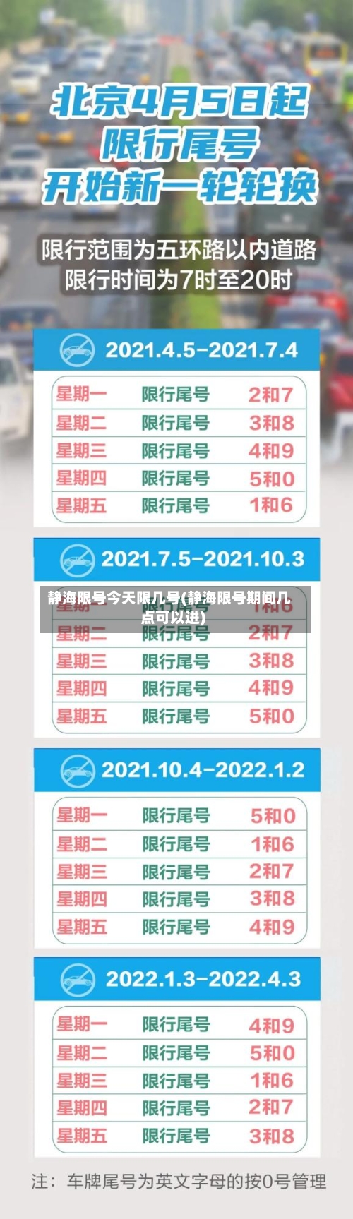 静海限号今天限几号(静海限号期间几点可以进)