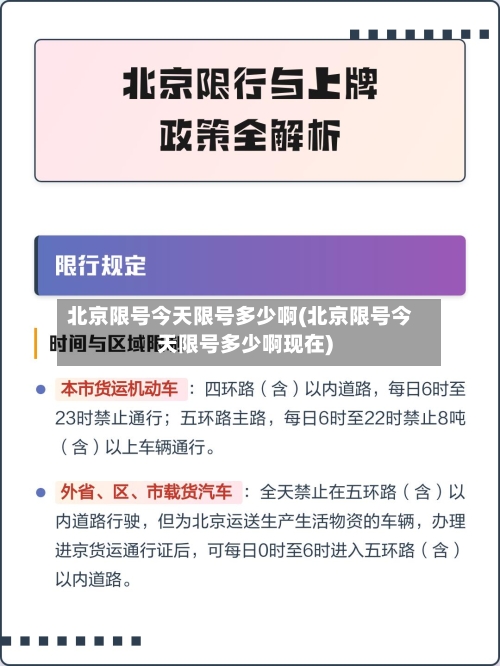 北京限号今天限号多少啊(北京限号今天限号多少啊现在)-第2张图片
