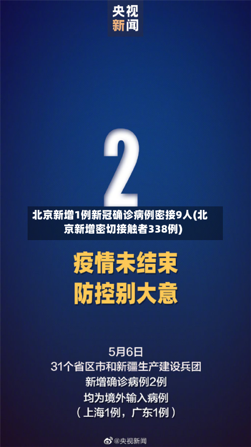 北京新增1例新冠确诊病例密接9人(北京新增密切接触者338例)