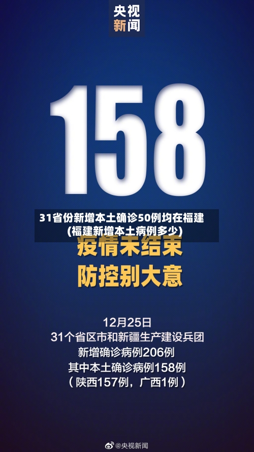 31省份新增本土确诊50例均在福建(福建新增本土病例多少)-第3张图片