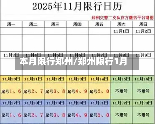 本月限行郑州/郑州限行1月-第3张图片