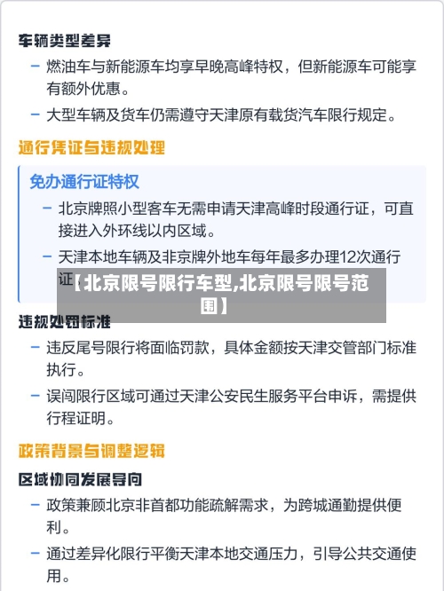 【北京限号限行车型,北京限号限号范围】