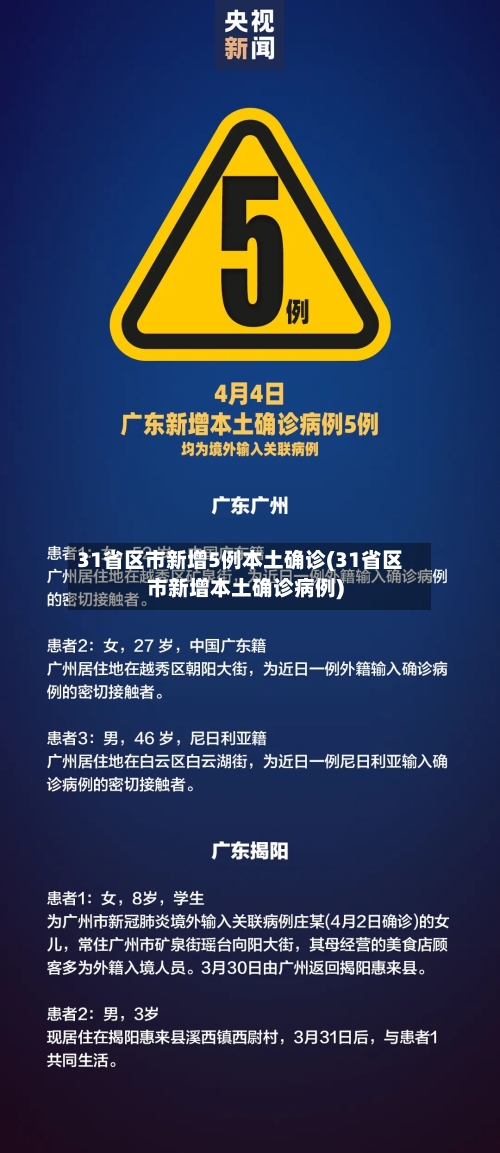 31省区市新增5例本土确诊(31省区市新增本土确诊病例)-第3张图片