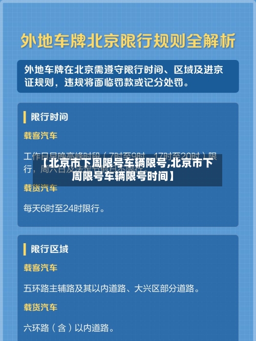 【北京市下周限号车辆限号,北京市下周限号车辆限号时间】-第3张图片