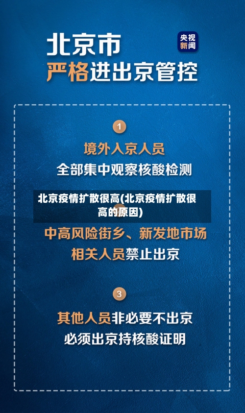 北京疫情扩散很高(北京疫情扩散很高的原因)