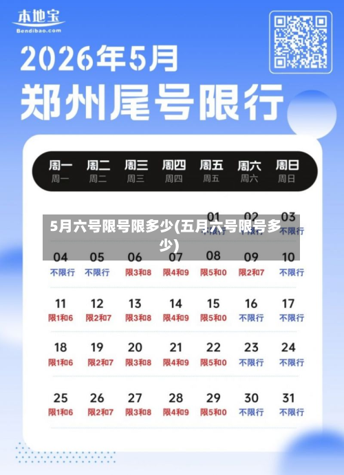 5月六号限号限多少(五月六号限号多少)-第2张图片