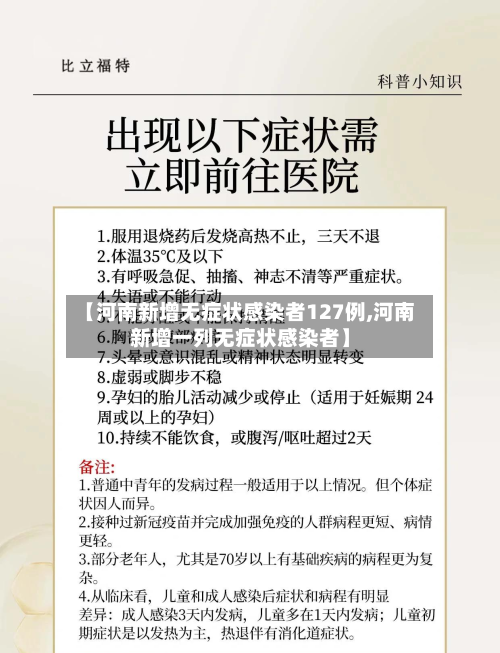 【河南新增无症状感染者127例,河南新增一列无症状感染者】