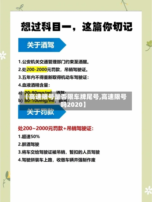 【高速限号是否限车牌尾号,高速限号吗2020】