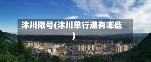 沐川限号(沐川单行道有哪些)